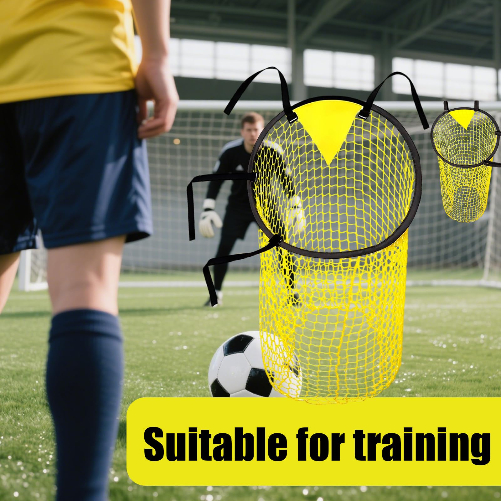 Rete Precisione Tiro Calcio Rete Allenamento Calcio Con 7 Zone Luminose - Migliora Precisione Tiro, Facile Installazione Rete Per Tiri Precisi Calcio