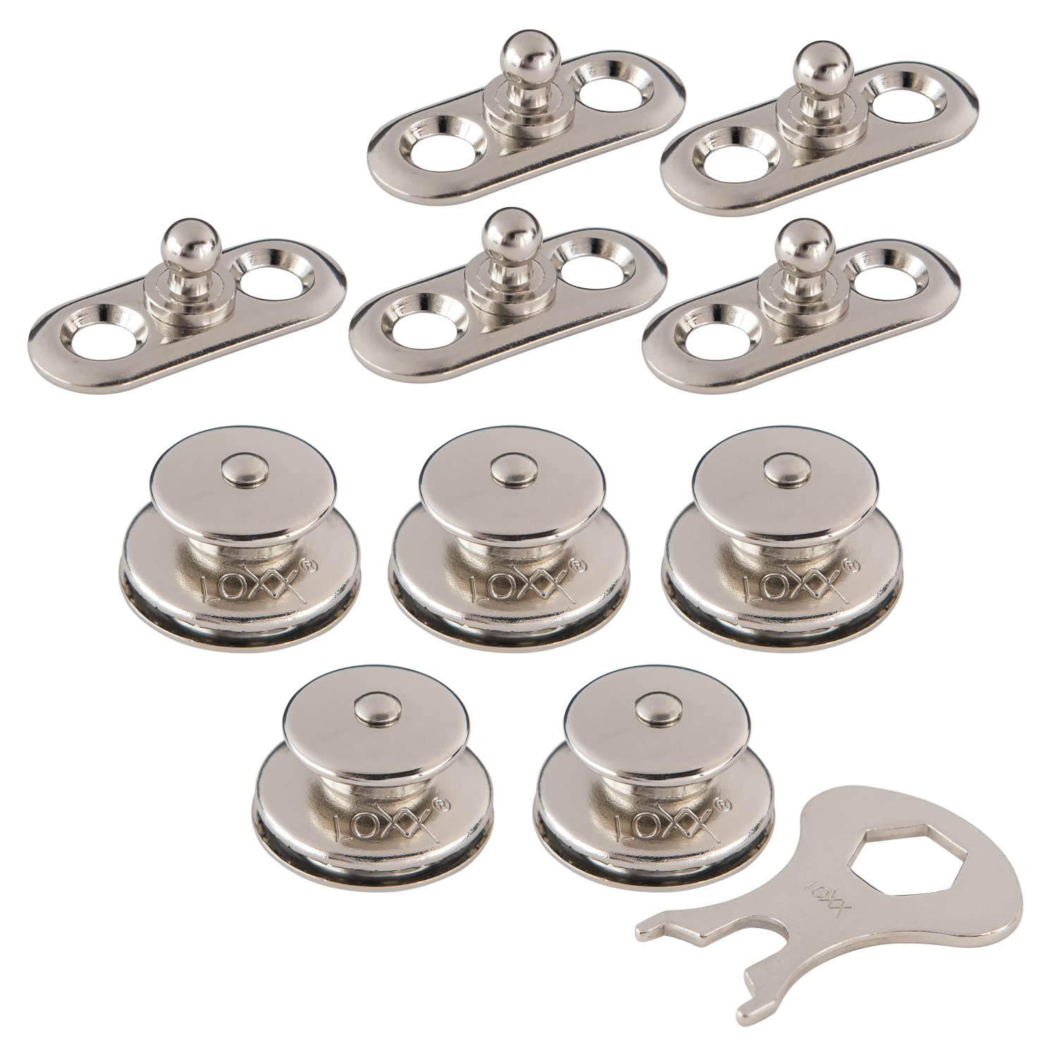 LOXX Set 5 Stück Oberteile + Lochplatten + Schlüssel