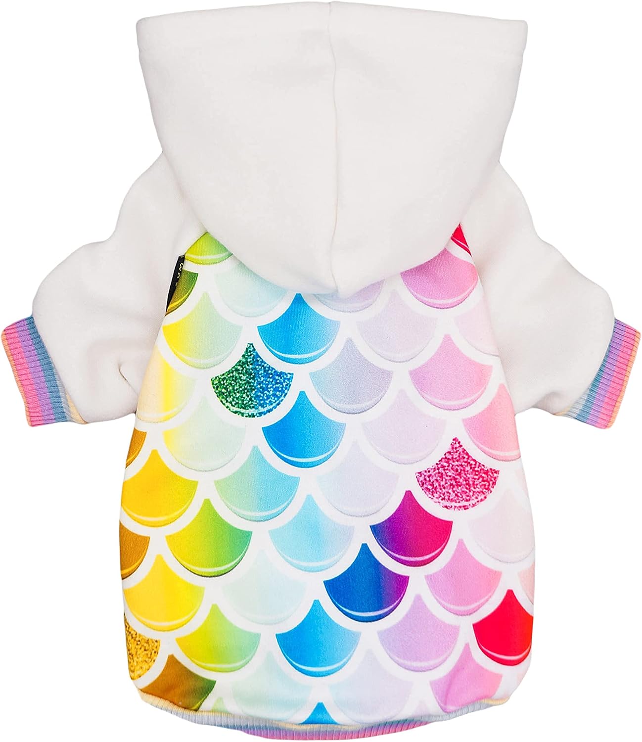 Fitwarm Mermaid Dog Hoodies Clothes Hooded Coat Pet Sweatshirts Cat Jackets Small
