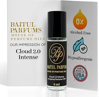 Comparable to Cloud 2.0 Intense Alcohol-Free Perfume Oil – 8ml Travel Size Roll-On Glass Bottle, Long Lasting Fragrance, 98% True-to-Scent, Clean Scent Perfume, Main Accords - Sweet, Fruity