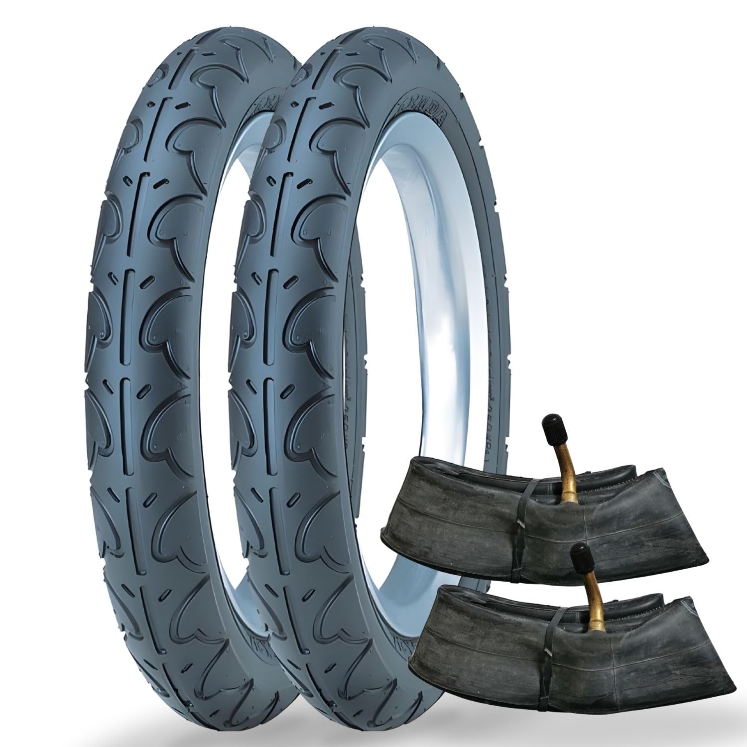 Kenda K909A - Set di 2 pneumatici per bicicletta, 12,5 pollici, 12,5 x 1,75 (47 – 203) – 12,5 pollici, per passeggino, scooter, bicicletta per bambini – Kenda K909A
