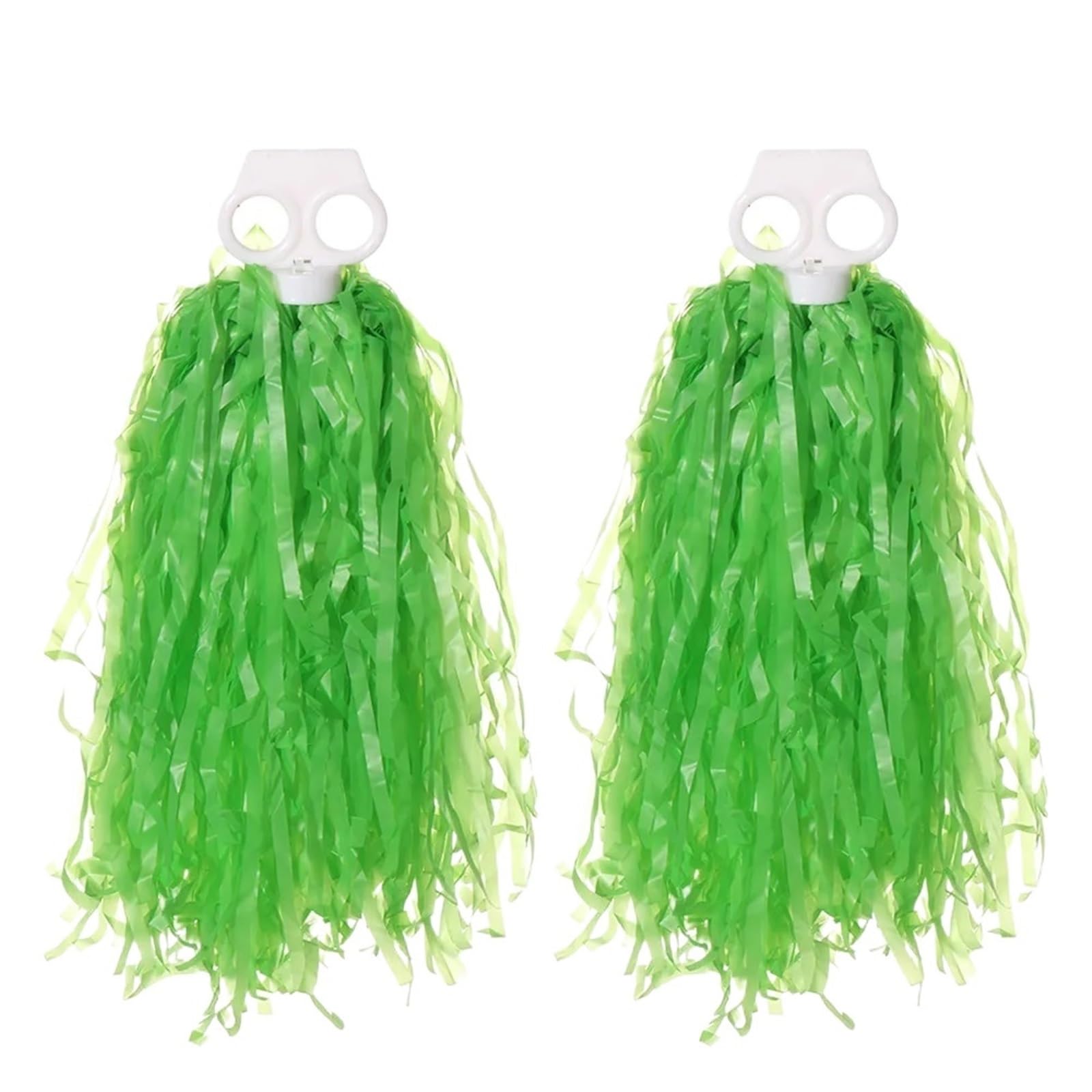 Pompom 1Pair Rainbow Plastic Cheerleader Pompoms Girl Cheer Refueling Props Cheerleading Pom Ppom for Cheerleaders(Color 12)