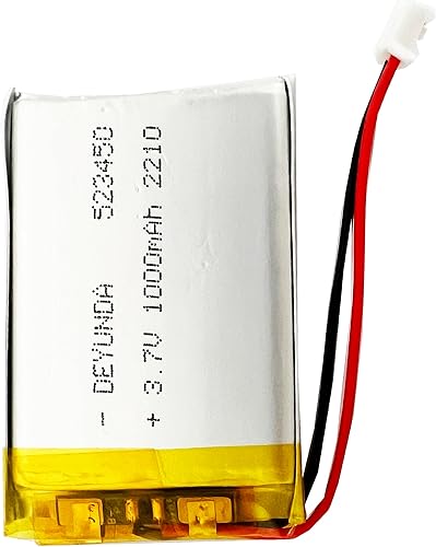523450 Lipo Batería Recargable Con Conector JST para Electrodomésticos 1000mAh 3.7V