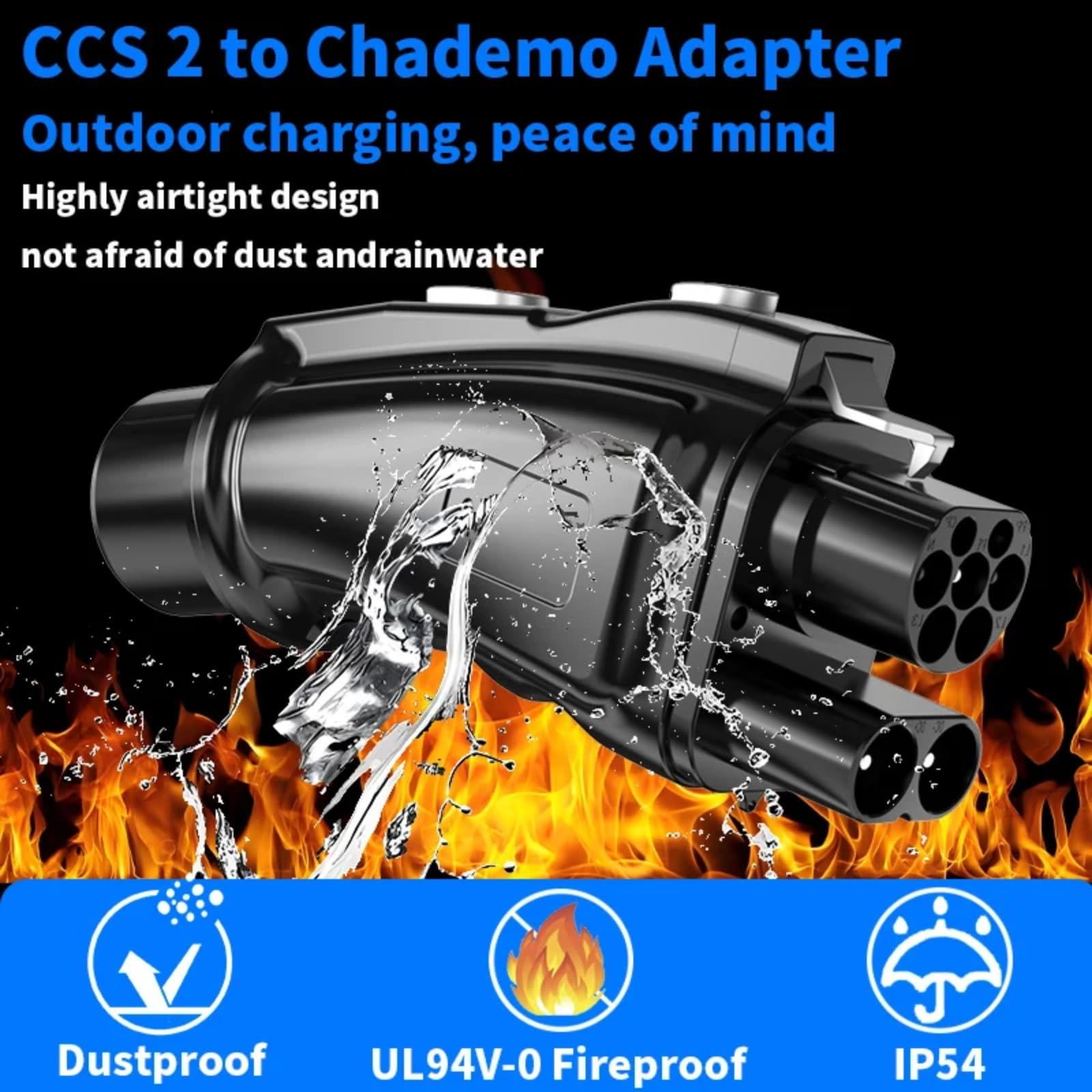 chademo S2 to 250A 1000V DC 250KW EV Ladegerät Auto Adapter