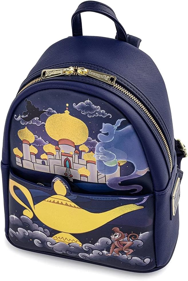Loungefly Disney Aladdin Jasmine Castle Womens Double Strap Shoulder Bag Purse