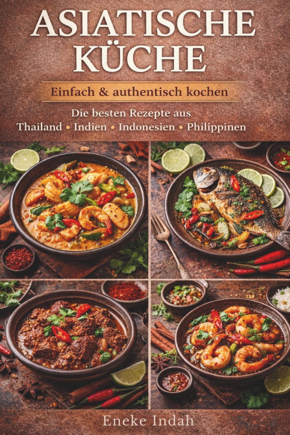 Asiatische Küche – Die besten Rezepte aus Thailand, Indien, Indonesien & den Philippinen: 25 einfache Gerichte mit Fleisch, Fisch & vegetarisch – authentisch, schnell & voller Geschmack