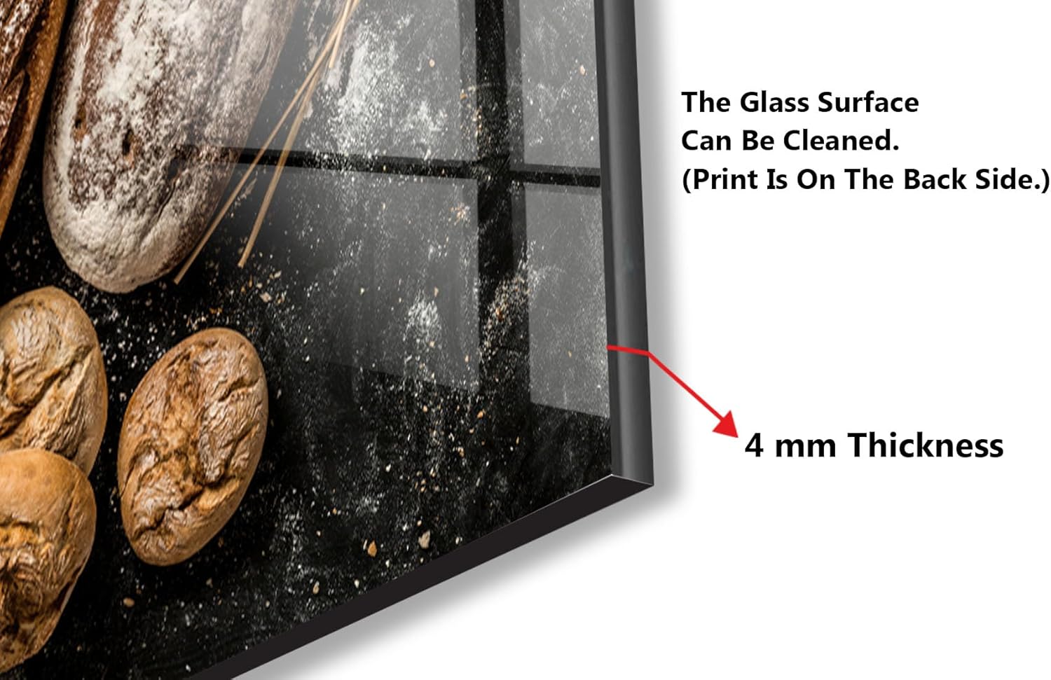 Myphotostation.com 52x52'' Tempered Glass Stove Backsplash Kitchen Tile Decor Stove Back Cover Glass Splashback Tile for Stove Top Cover Toughened Glass Cooker Protector 10