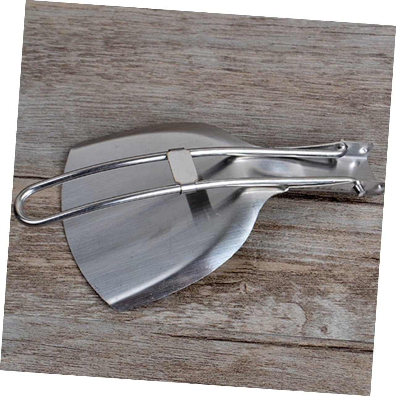 Unomor Campfire Cooking Spatula Folding Stainless Steel Shovel Compact Camping Utensil for Bbq Hiking