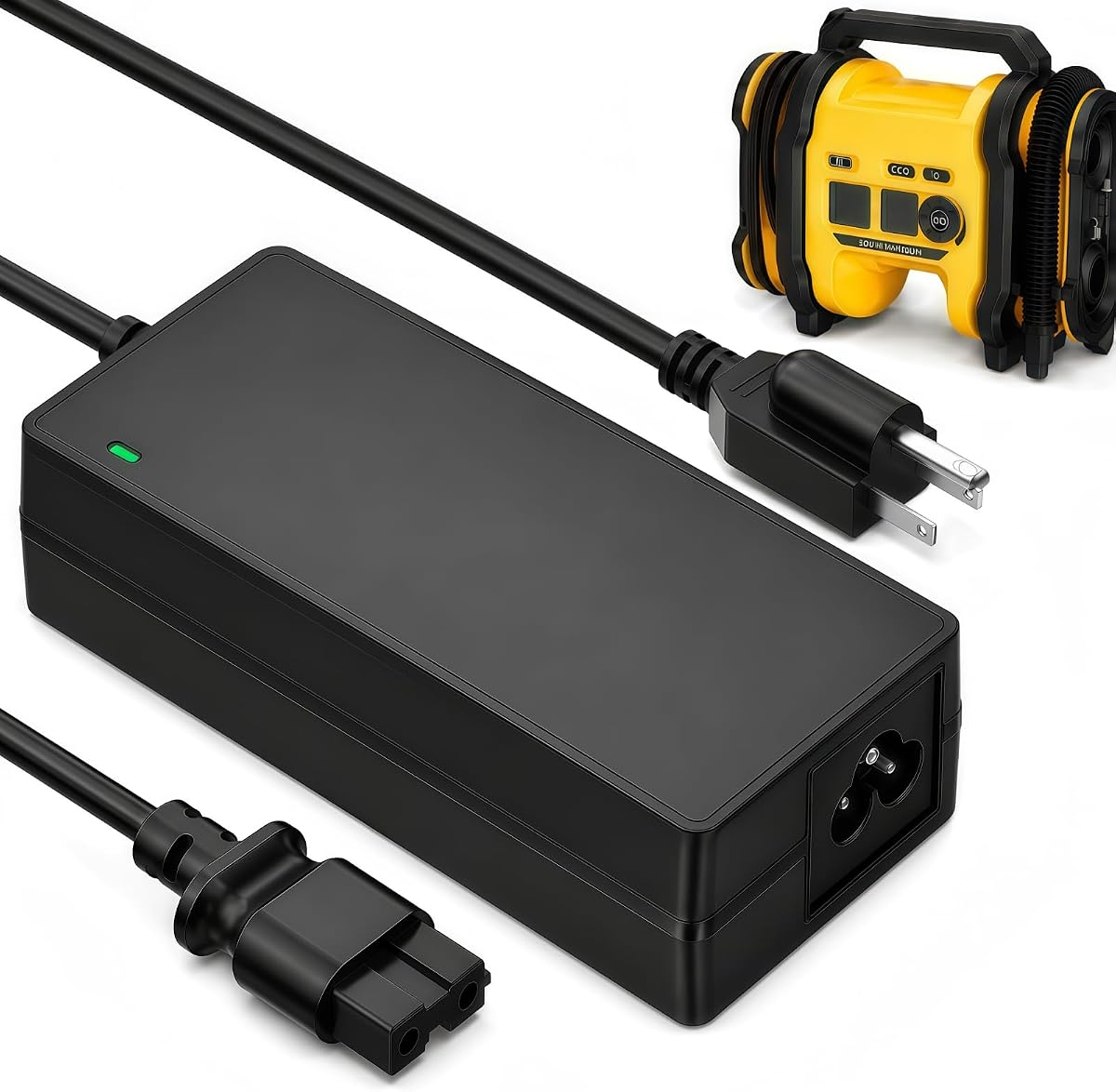 13.8V N557514 AC Power Supply Adapter Charger Cord Compatible with DeWalt DCC020IB 20V MAX Cordless Tire Inflator, Replacement Power Adapter for Portable Air Compresso