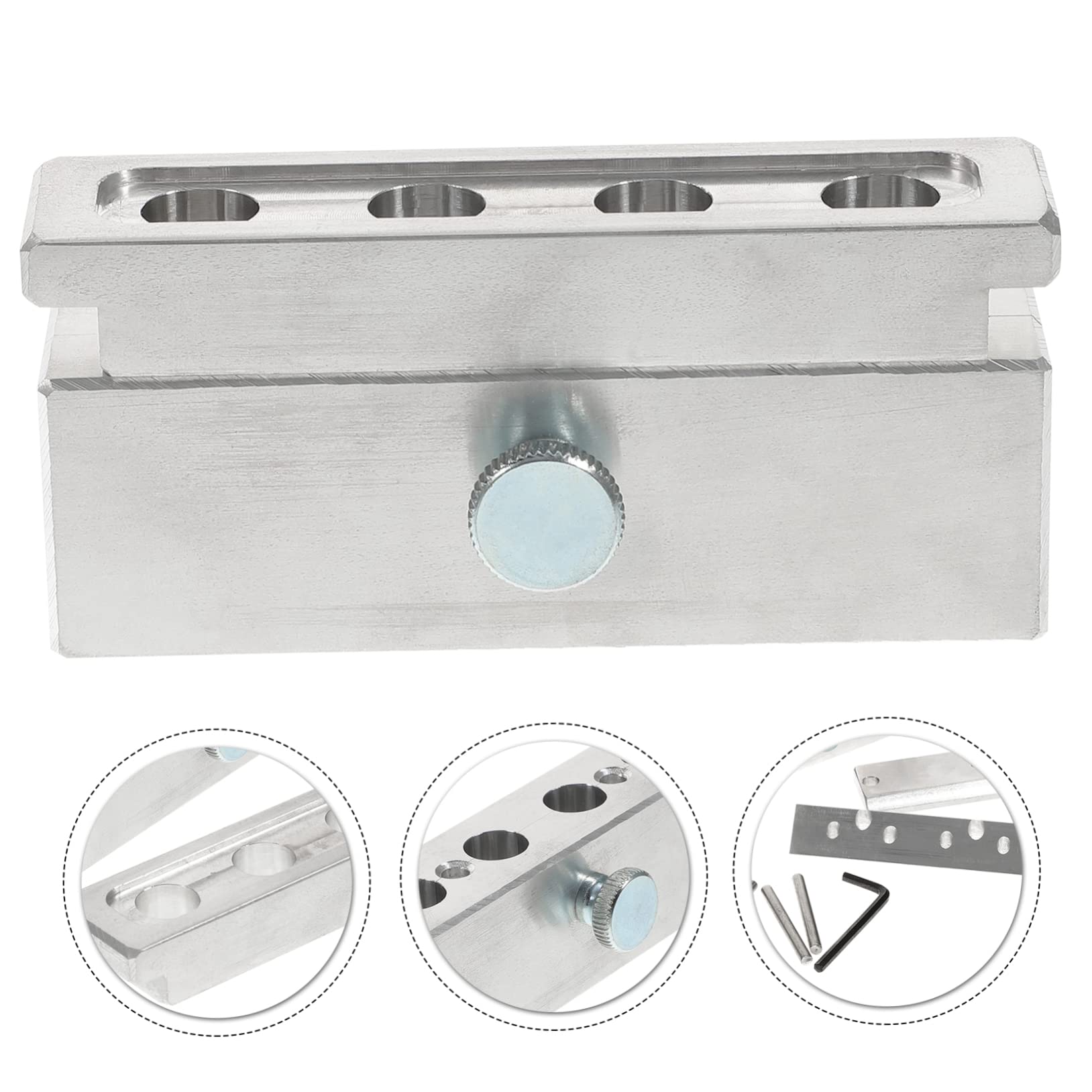 4-loch Lippenstift Form aus Aluminiumlegierung mit Langem Haltbarkeitsgrad und Einfachem Transport für Selbstgemacht Lippenbalsam und Lipgloss Herstellung