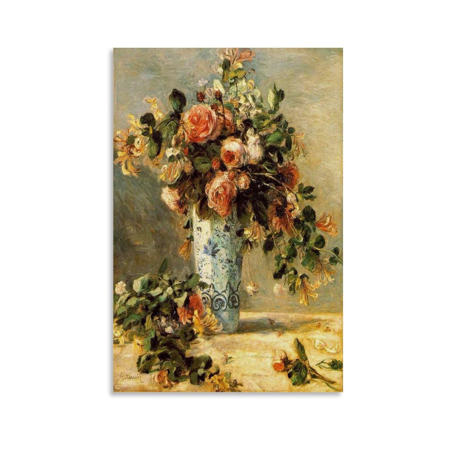 ジョルジュ＝ピエール・スーラ【花を生けた花瓶】、希少な画集画 ジョルジュ＝ピエール・スーラ【花を生けた花瓶】、希少な画集画