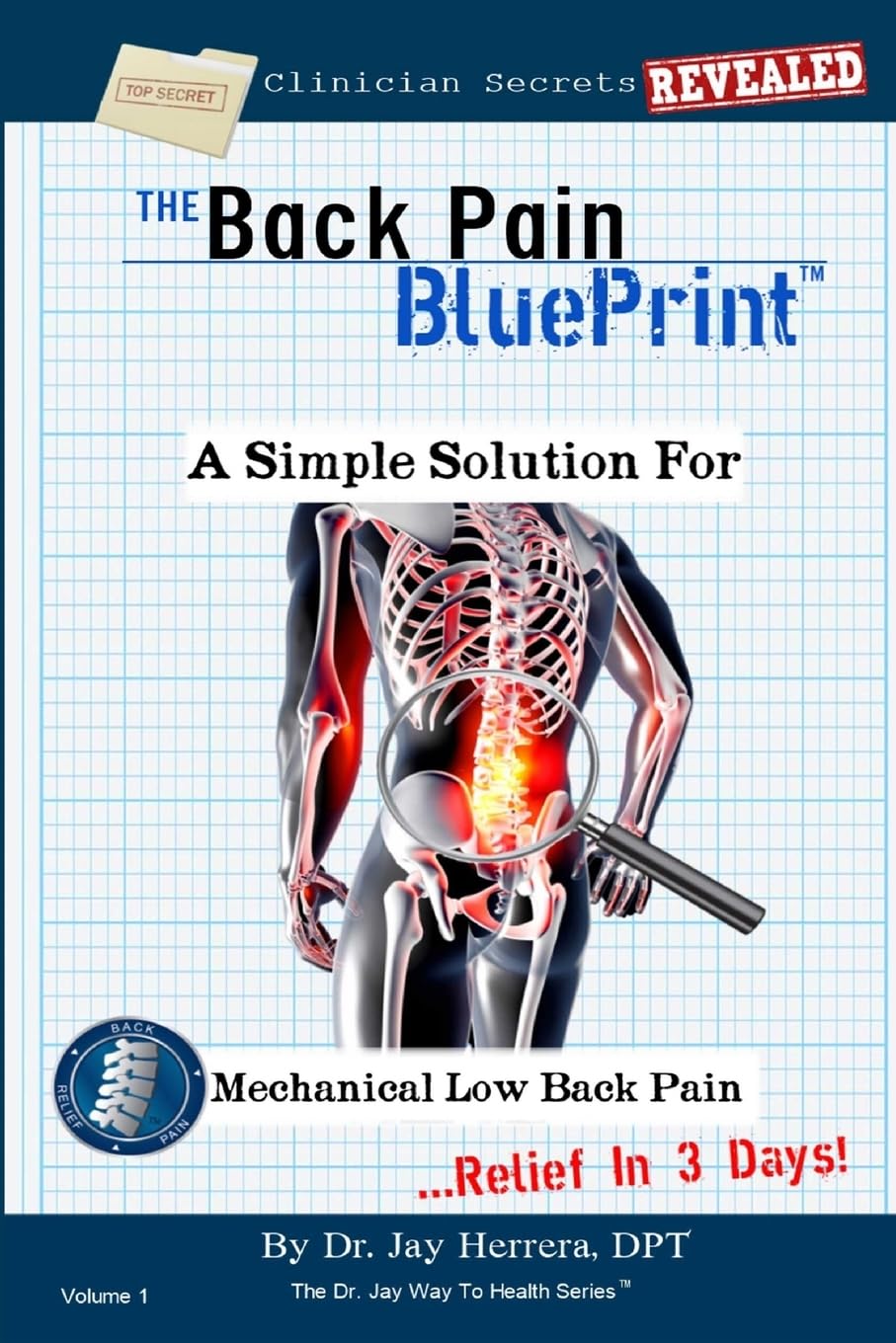 The Back Pain BluePrint: A Simple Solution For Mechanical Low Back Pain: Volume 1 (The Dr. Jay Way To Health)