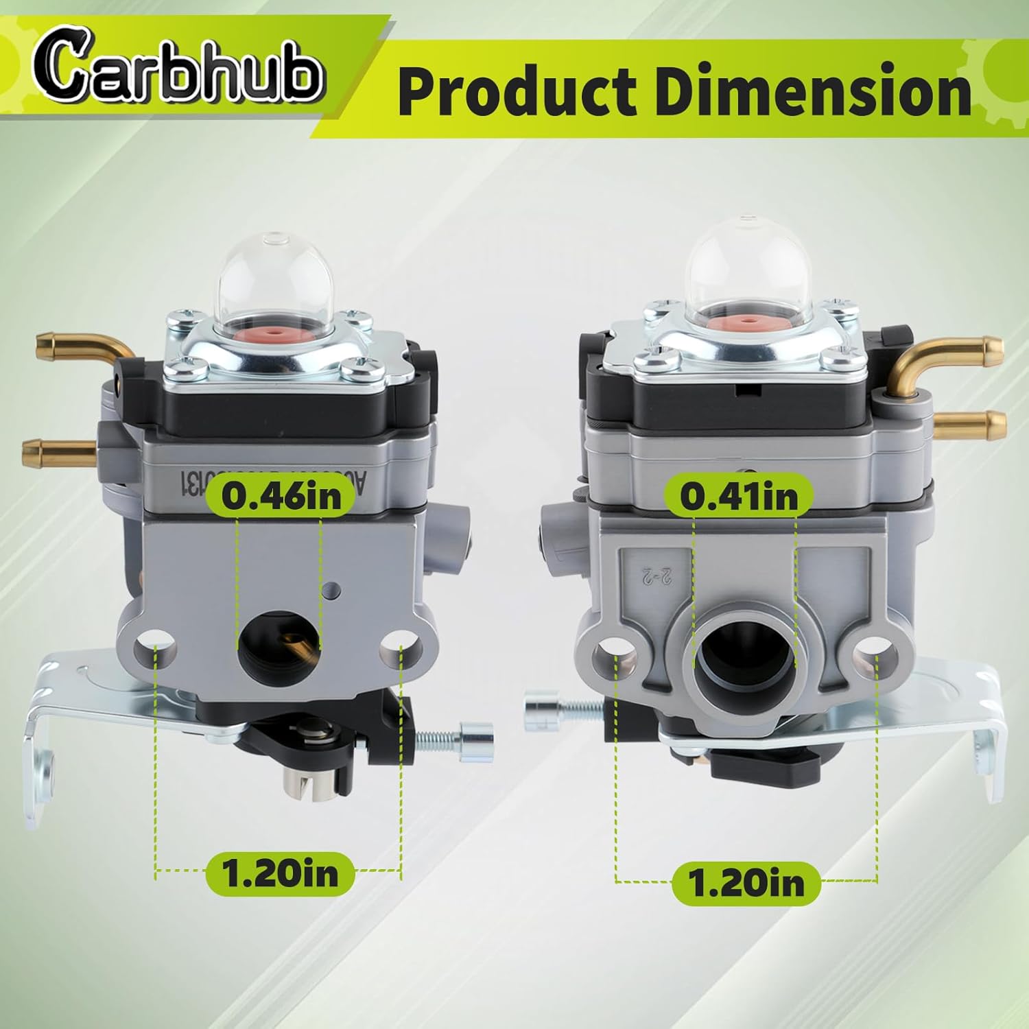 Carbhub Carburetor with dimensions