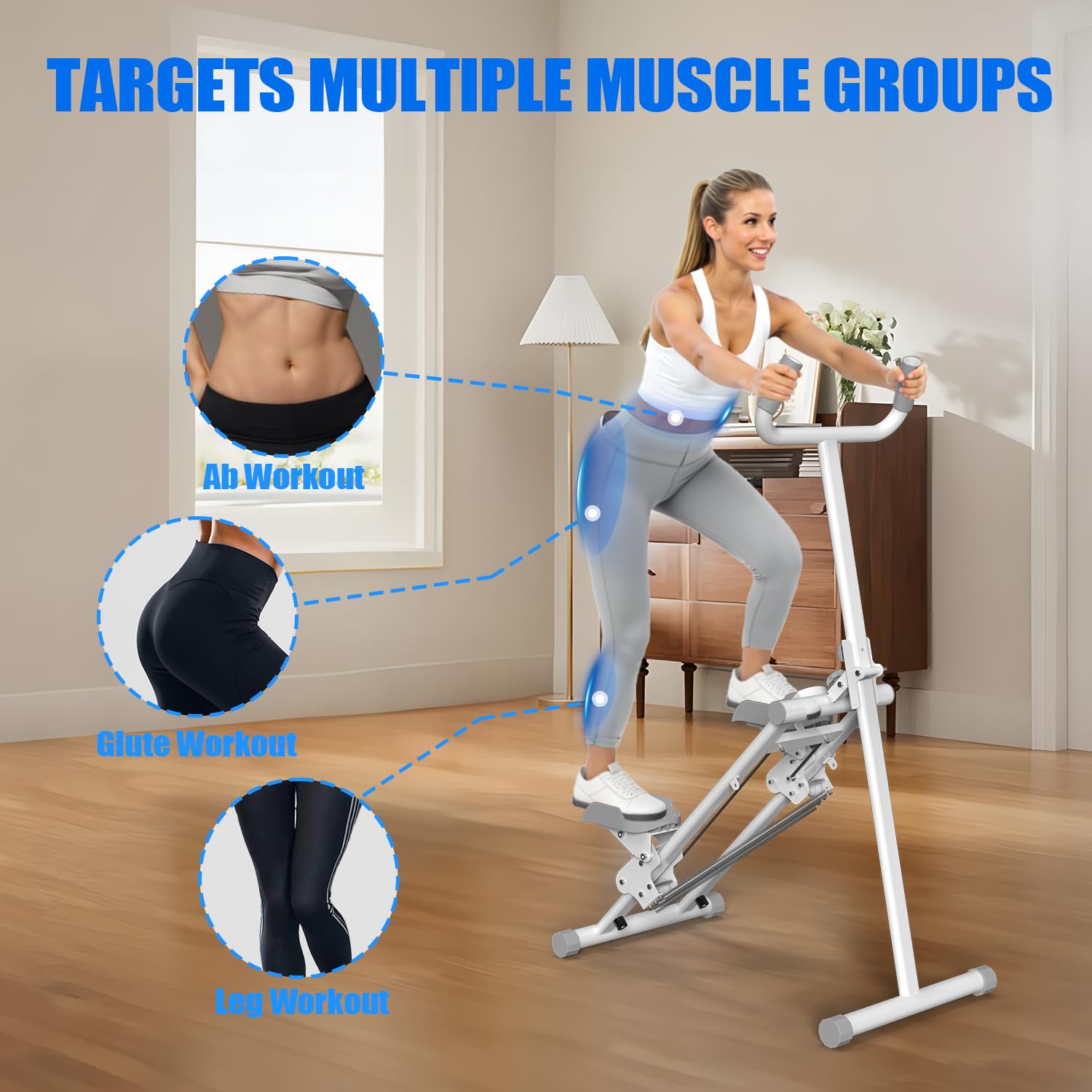 Niceday Steppers pour exercice, escalier avec bandes de résistance, mini stepper capacité de