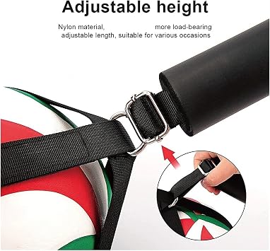 Volleyball Aid Practice Trainer Volleyball Spike Trainer Training Aid Adjustable Practice with Carabiner for Arm Swing Mechanics