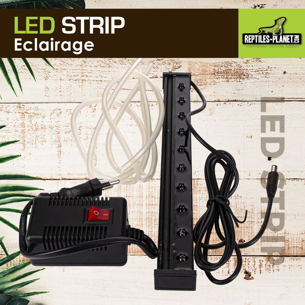 Reptiles Planet - Led Strip - Bandeau Led Multicolore pour Terrarium - 26 X 3 X 2 cm
