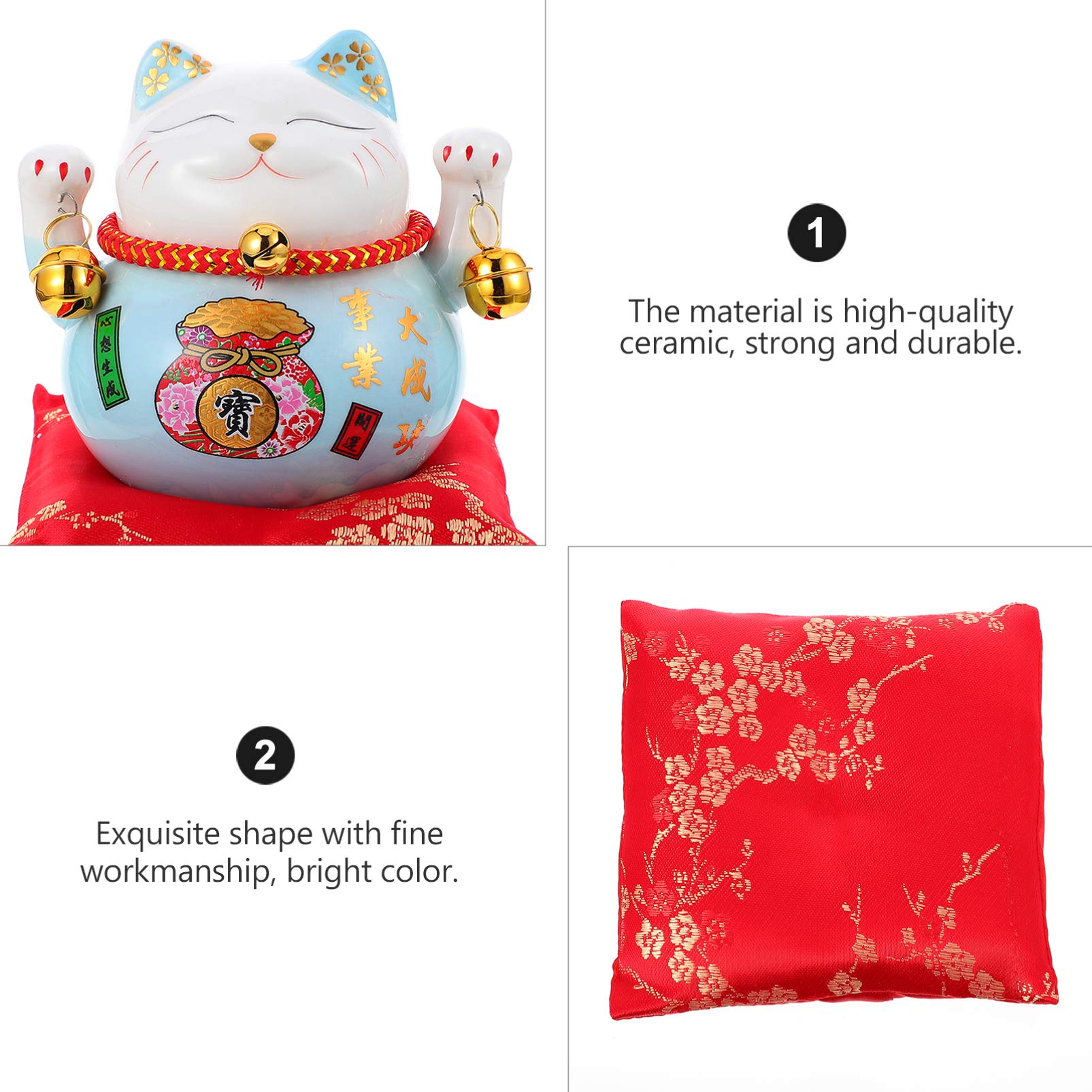 Garneck Lucky Cat Money Bank Feng Shui Maneki Neko Lucky Cat Coin