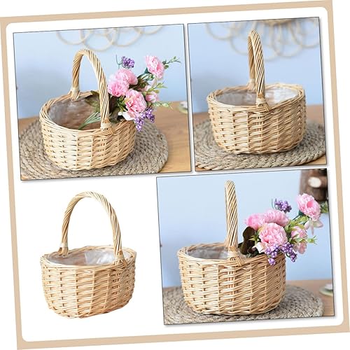 Miniatura 8 de ABOOFAN Pan de fruta con plástico multiusos para fiesta picnic almacenamiento para frutas rústico boda salsa de huevo bolsa vintage mango al aire