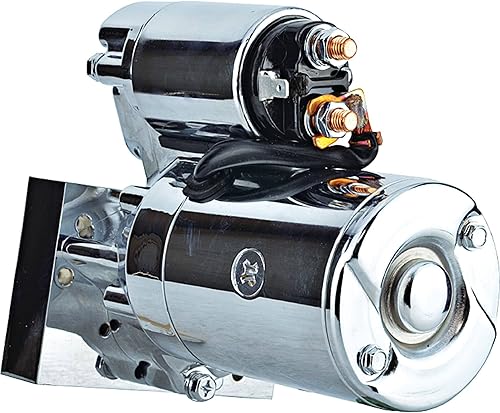 Miniatura 5 de DB Electrical SHI0015-C - Arrancador cromado compatible conreemplazo para Chevy 305 350 454 Chrome Mini Super Torque Series St100
