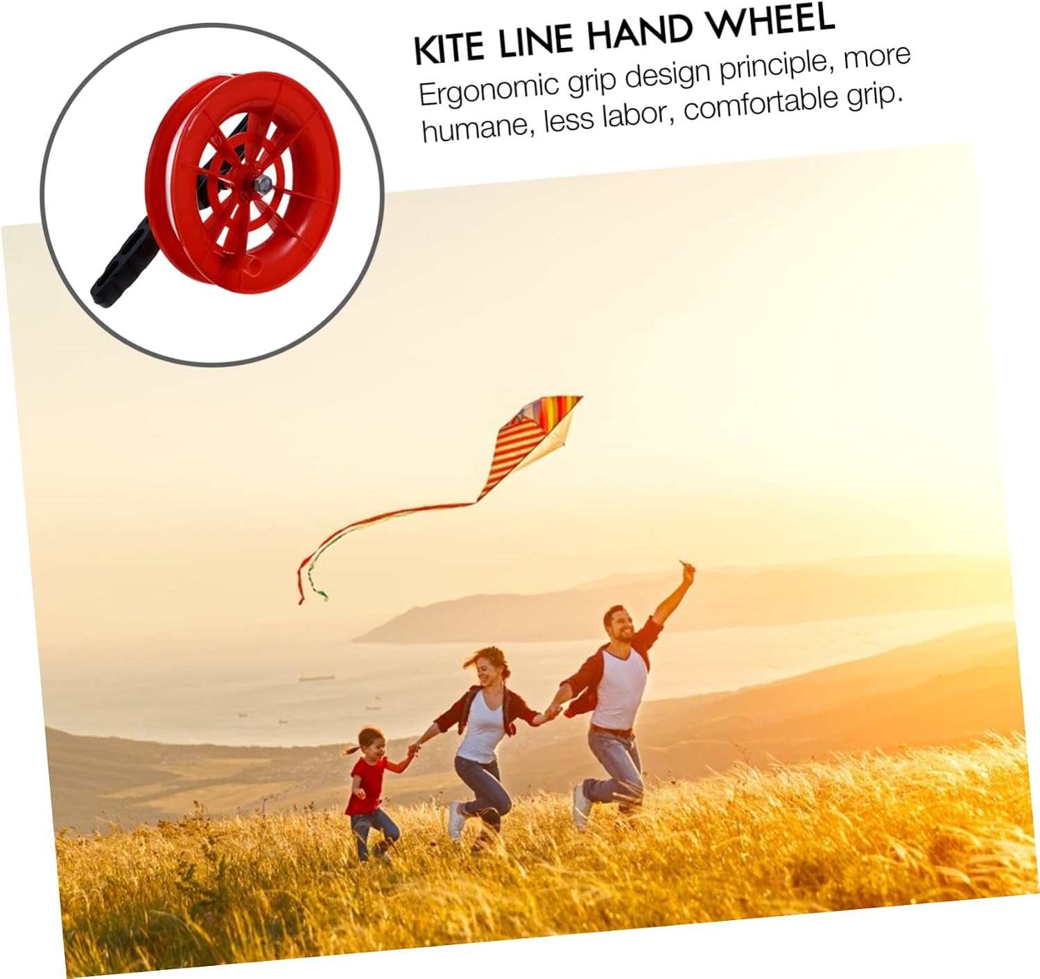 2pcs Kite Winder Grip Handle Line for for Boys and Girls and Adults Kite Flying Tool for Outdoor Activities