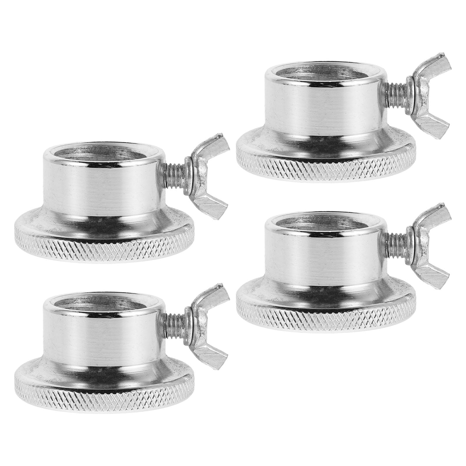 4 Abrazaderas de Bloqueo para Mancuernas de Acero 2.8 Cm de Diámetro, Tuercas de Seguridad Roscadas para Barra, Accesorios Resistentes para Entrenamiento en Casa y