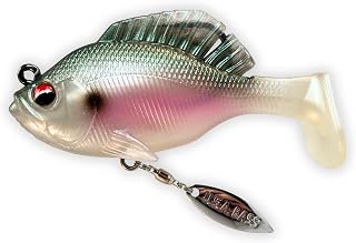 USA Bass Tackle - Hand Poured Underspin Gill - Weedless Gilly Paddletail Sleeper Swimbait with Bass-Tech Soft Plastic & Owner Mega Jig Hook Largemouth Smallmouth Spotted Bass