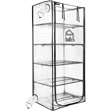 North Spore BoomRoom Mushroom Grow Tent | 4-Tier Vertical Martha Tent for Mycology | Includes Custom Spore Floor Drip Tray & Tubing Port | Indoor Fruiting Chamber Structure Tent Only