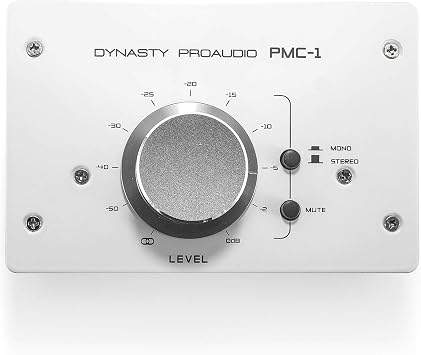 DYNASTY PROAUDIO PMC-1 Premium Passive Stereo Monitor Volume Controller With Large Volume Knob For Extremely Precise Level Adjustments