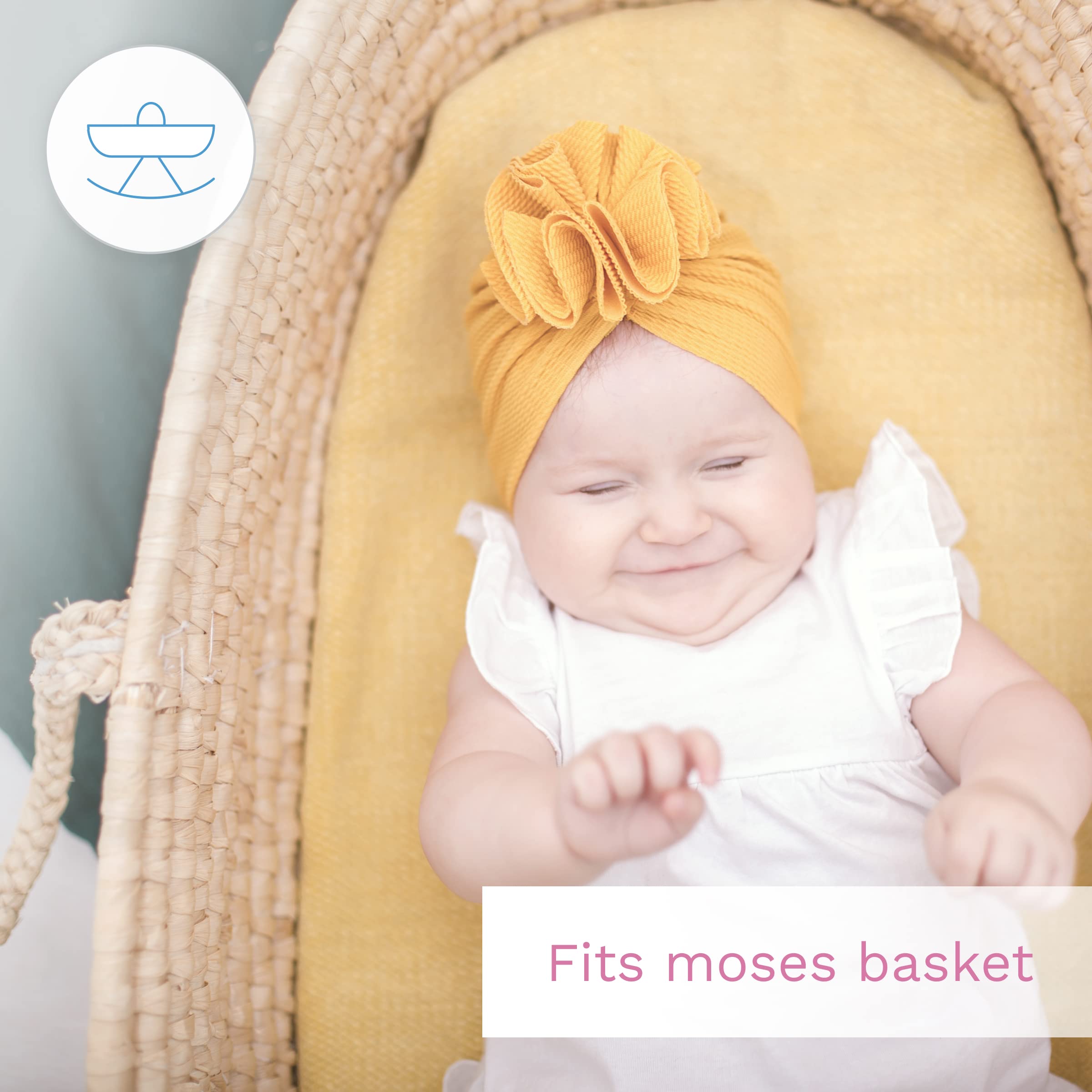 Baby Comfort Drap Ovale 100% Coton Pour Matelas De Couffin - Motif 28