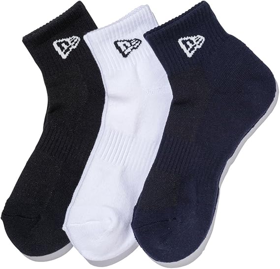Amazon ニューエラ ソックス アンクル 靴下 3ペア New Era Socks マルチ スポーツソックス 通販