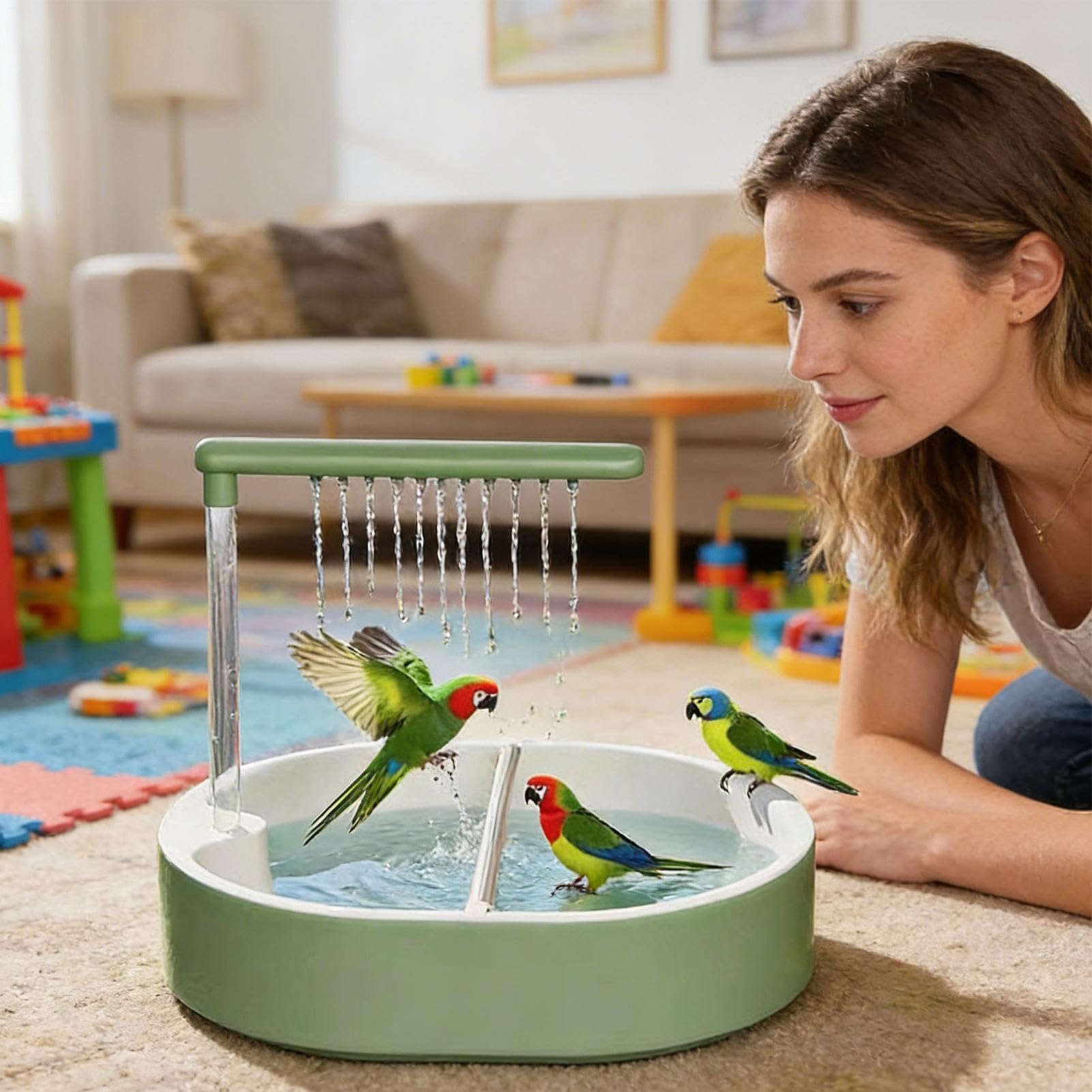 Bain d'oiseau pour cage Automatique USB
