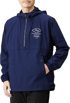 Amazon | [ピン アパレル] メンズ 長袖 アノラックパーカー (撥水