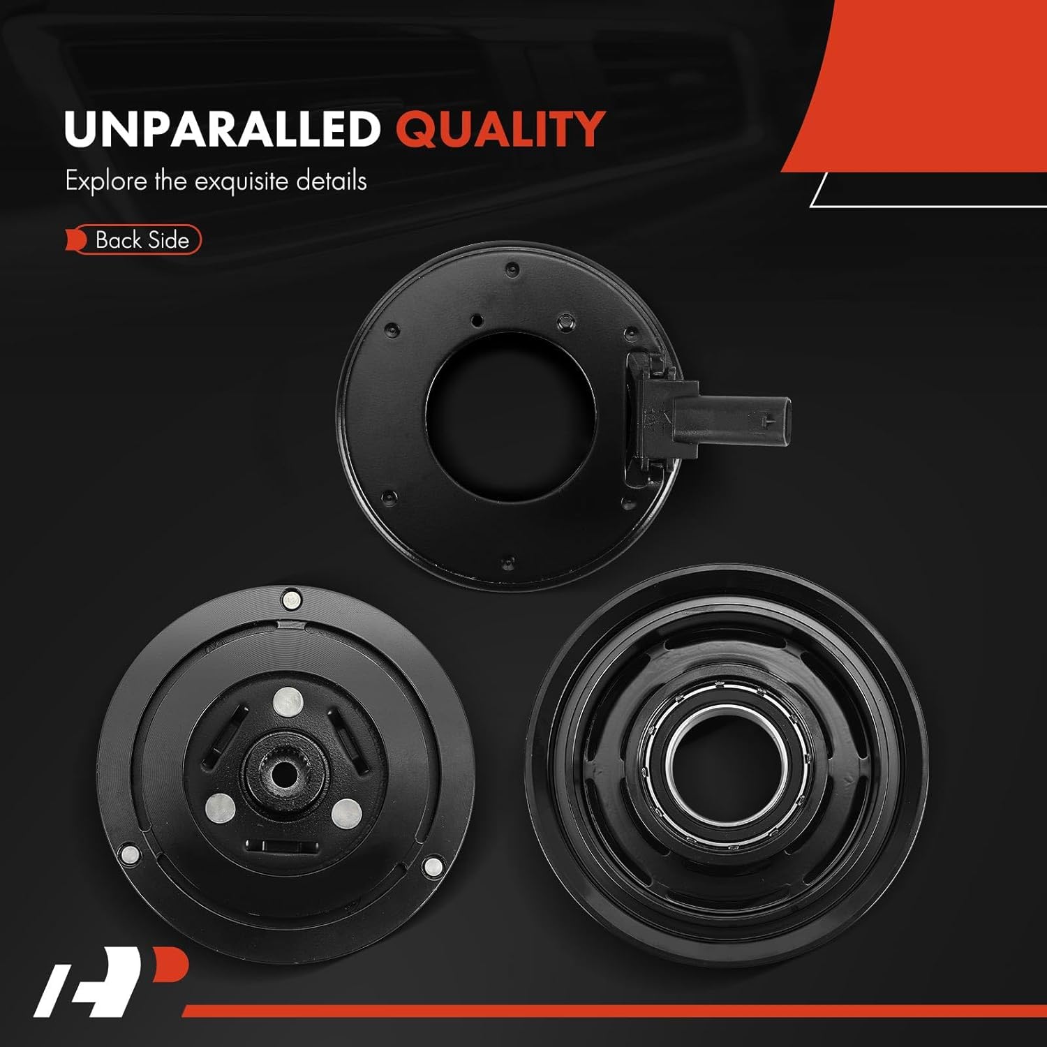 A-Premium Air Conditioner AC Compressor Clutch Kit Compatible with Chrysler Pacifica 2017-2022, Voyager 2020-2022, 3.6L