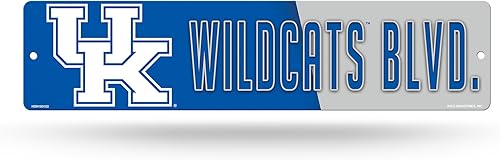 Miniatura 11 de NCAA Rico Industries Placa de calle de plástico Placa de calle de plástico de 4" x 16" Color del equipo,Alternativo,Champ,man