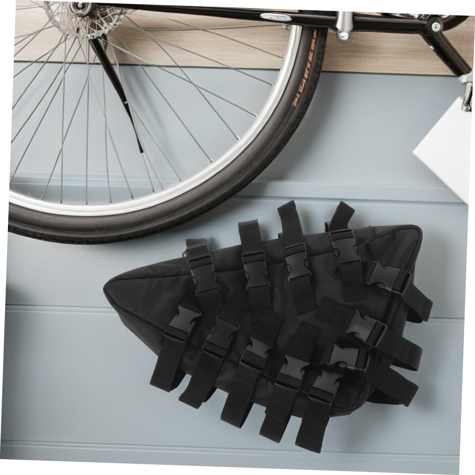 VICASKY Borsa da Telaio per Bicicletta Oxford, Borsa Triangolare per Batteria e Cellulare, per Viaggi e Spostamenti Quotidiani