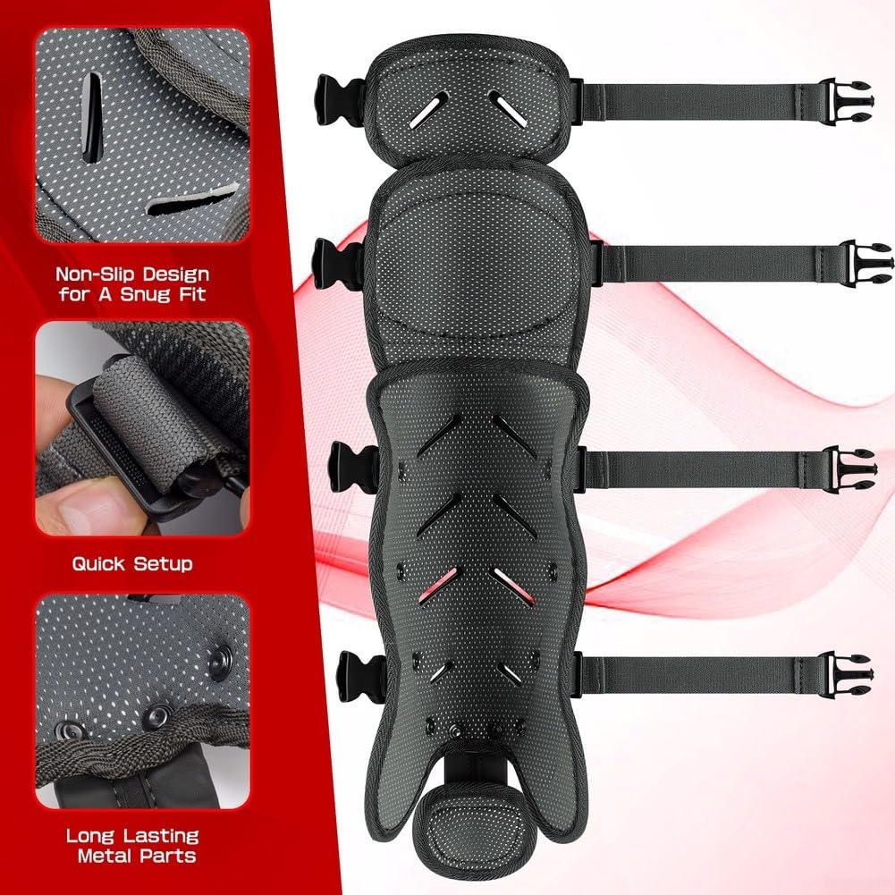 Softball/Baseball-Knie-Beinschutz, Vollflügel-Schienbeinschoner für Erwachsene und Jugendliche, Baseball-Softball-Sport, stoßfeste Schutzausrüstung, rutschfeste Passform