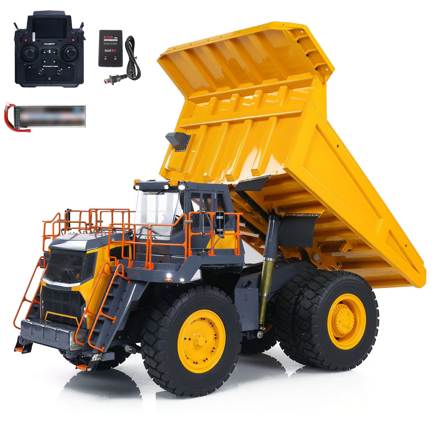 TOUCAN RC HOBBY LESU 1 16 Metal Hydraulic RC Mine Truck Aoue R100E PL18EV Lite Radio Dumper Car