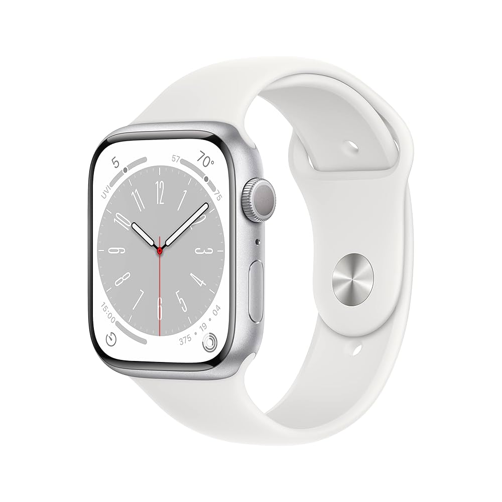 Amazon.com: Apple Watch Series 8 (GPS, 45MM) Silver Aluminum