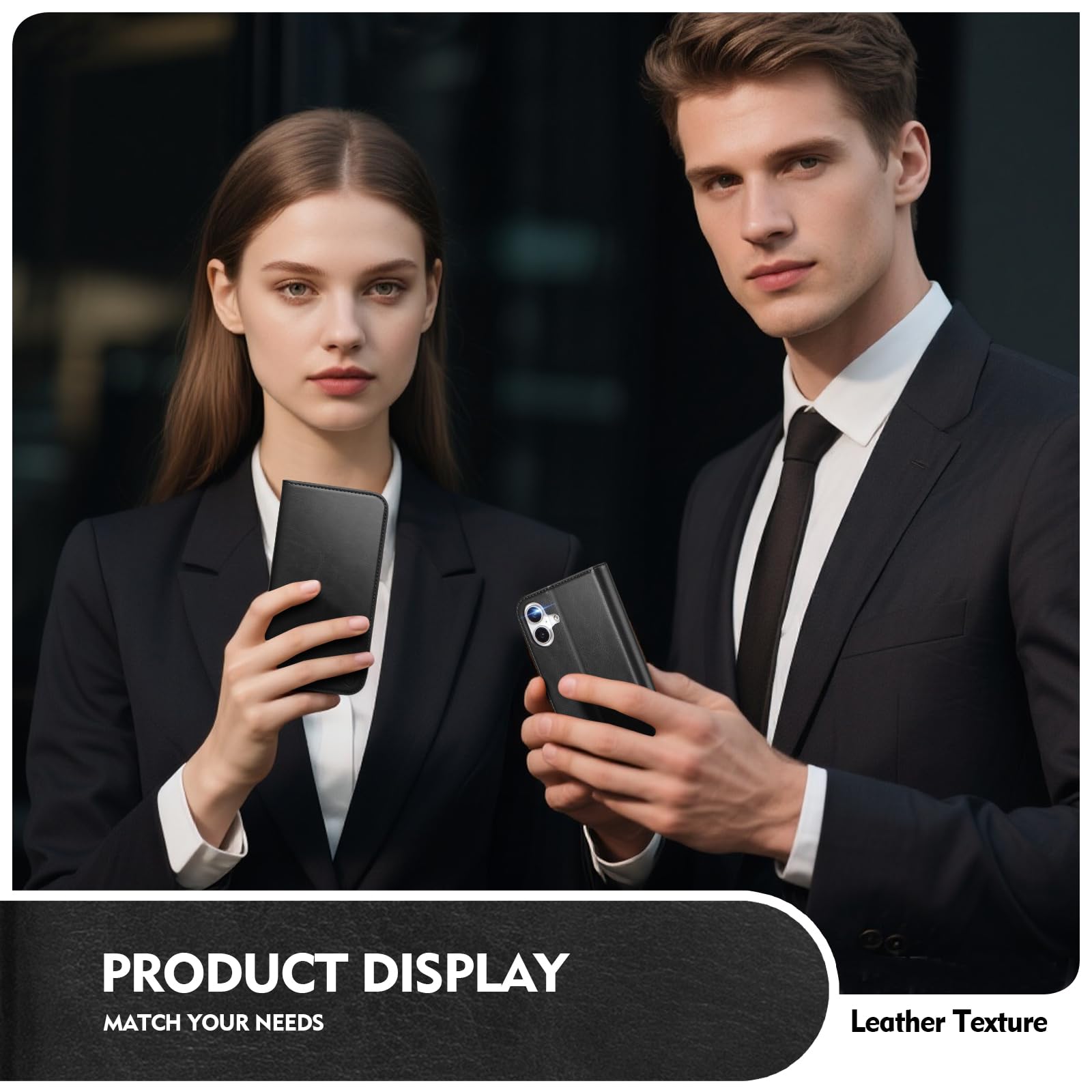 Custodia a portafoglio compatibile con iPhone 16 Plus con porta carte di credito [4 slot per schede] cavalletto [blocco RFID] custodia protettiva a portafoglio in pelle PU antiurto per Apple