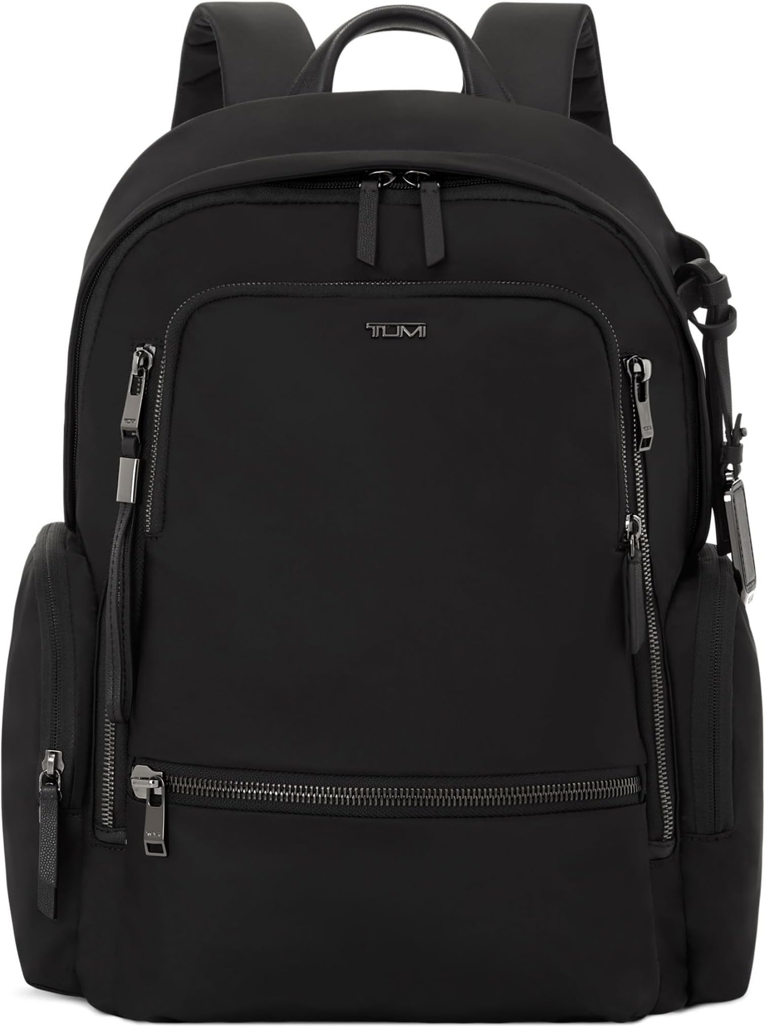 Voyageur Celina Backpack - Women's Work and Travel Bag - 16.0" X 10.6" X 6.5" - Holds Up to 16" Laptop - Black & Gunmetal Hardware