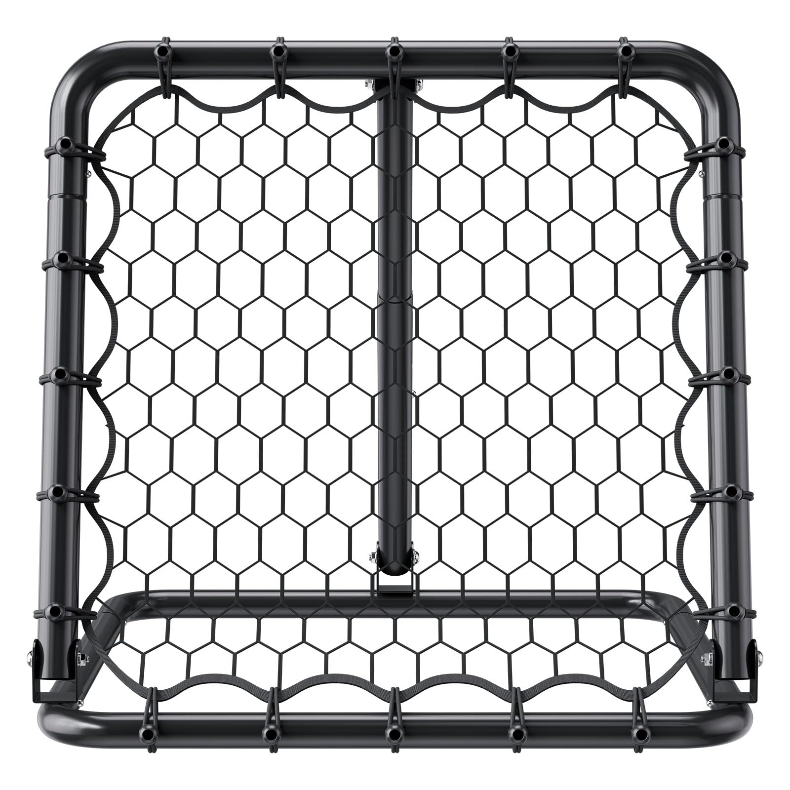 VEVOR Rete da Rimbalzo da Calcio 86,36 x 86,36 cm Rete da Porta, Angoli Completamente Regolabili, Attrezzature per Bambini, Adolescenti e Tutte le Età, Facile Installazione e Conservazione Perfetta