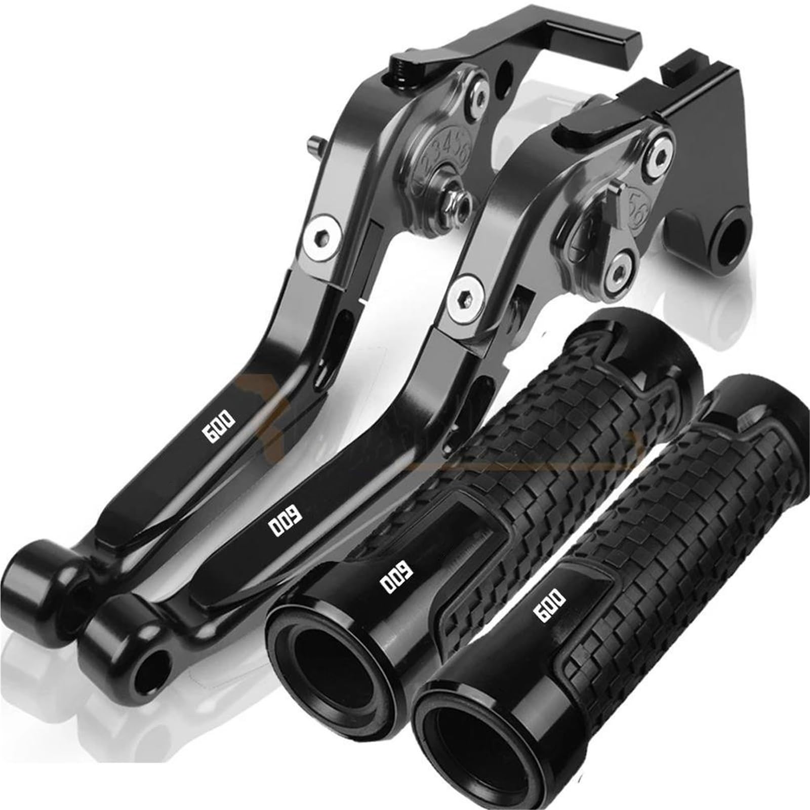 Tgvselpj Black2 Motorcycle Part Motorcycle Extendable Adjustable Clutch Brake Levers Controller Lever Handle For H-Onda Cbr600f 2011-2013(Black2)
