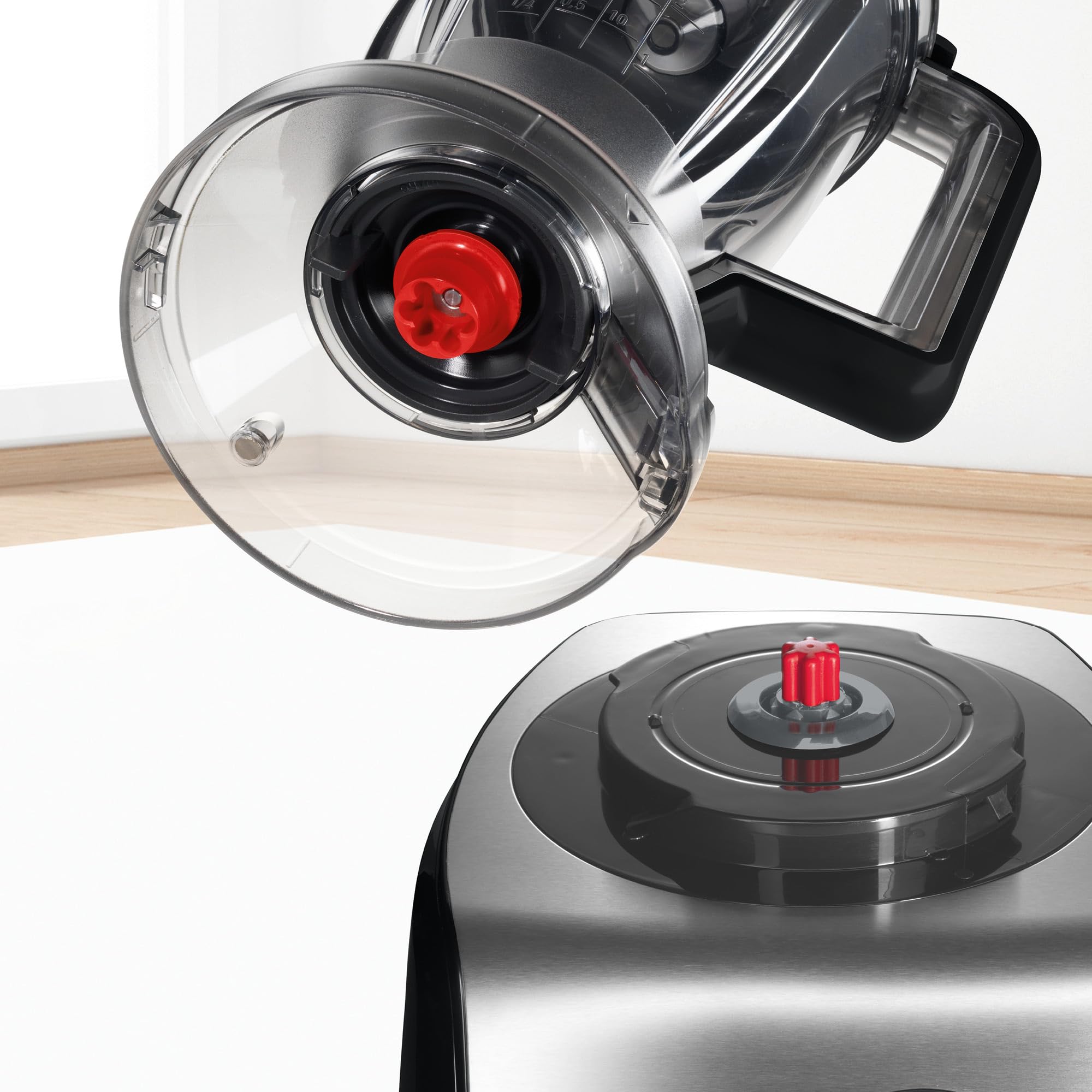 Bosch - Procesador de alimentos, MultiTalent 8, 1250 W, Negro, Acero inoxidable, MC812M844