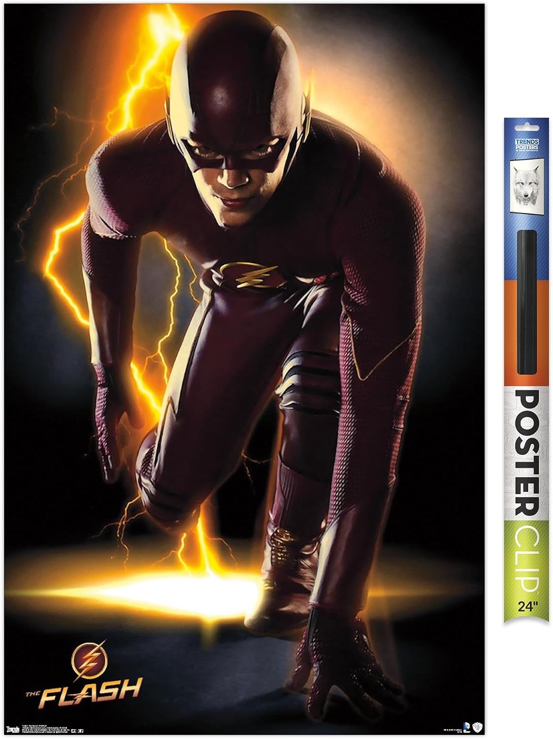 Trends International DC Comics TV - The Flash - Portrait Wall Poster, 22.375" x 34", Premium Poster & Clip Bundle