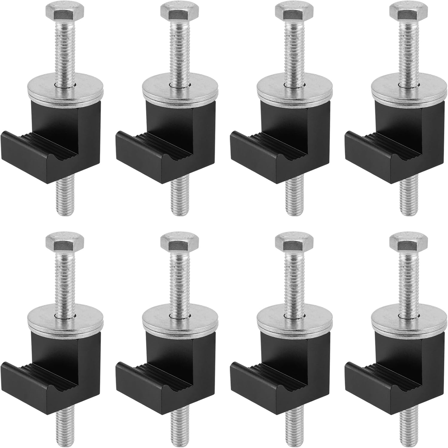 ZEONHAK 8 PCS 3.54 x 1.06 x 1.06 Inches Truck Tool Box Mounting Kit, Black Toolbox