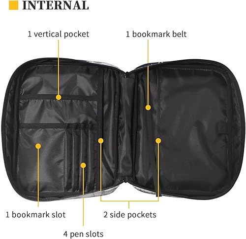 Miniatura 5 de Suobstales Fundas para la Biblia para mujereshombres, fundas para la Biblia, organizador de libros, bolsa de estudio con asa y cremallera, Bandera