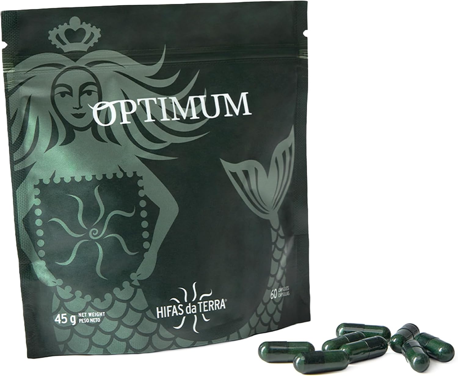 HIFAS DA TERRA Optimum Refill Pack for Women - Mushroom Supplement Complex w/Cordyceps & Lions Mane, Adaptogenic Extract Powder Pills for Brain Health, Focus, Energy, & Skin Health - 60 Capsules