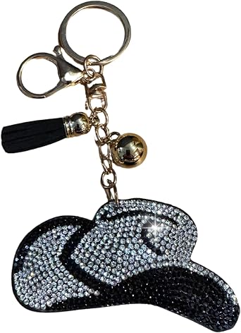 Popfizzy Rhinestone Keychains for Women and Girls, Bling Backpack Accessories, Sparkle Purse Charms, Bag Charm, Handmade Gift