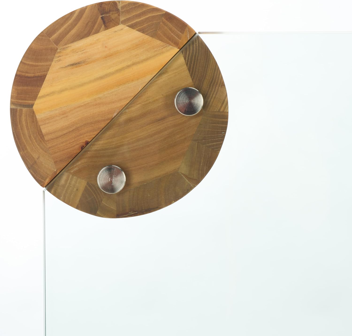 SAFAVIEH Couture Collection Robbie Natural Solid Wood/Tempered Glass Square Coffee Table