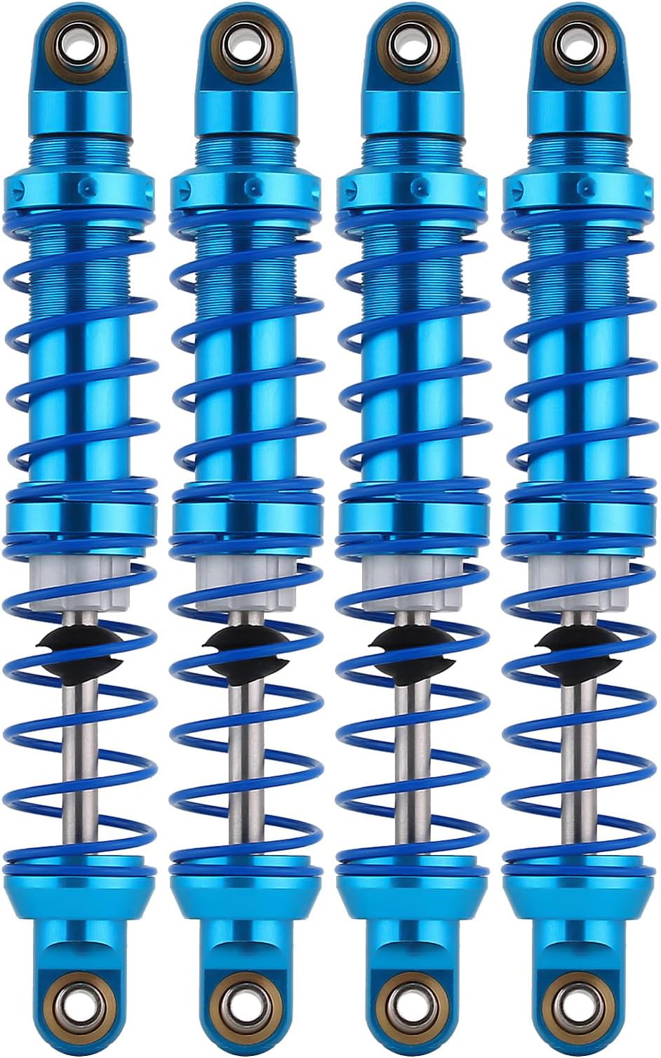 INJORA RC Shock Absorber Oil Adjustable Damper Set with Springs for 1/10 RC Truck Crawler Axial SCX10 TRX4 D90 (90mm)